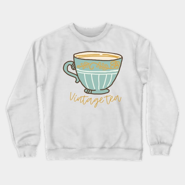 taylor swift, vintage tea, cardigan Crewneck Sweatshirt by emmamarlene